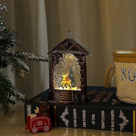 Décorations de Noël, lanternes lumineuses à vent remplies d'eau, cadeaux de Noël à LED, ornements de Noël, décorations pour sapin de Noël (1/5)