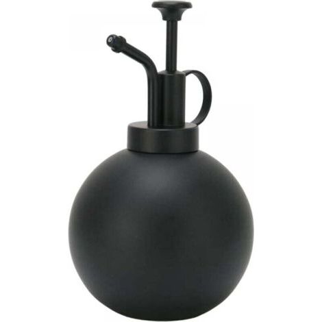 (Schwarz) Kleine Gießkanne für Zimmerpflanzen, 500 ml Edelstahl-Gießkanne, Vintage-Handsprüher, Garten- und Balkonzubehör