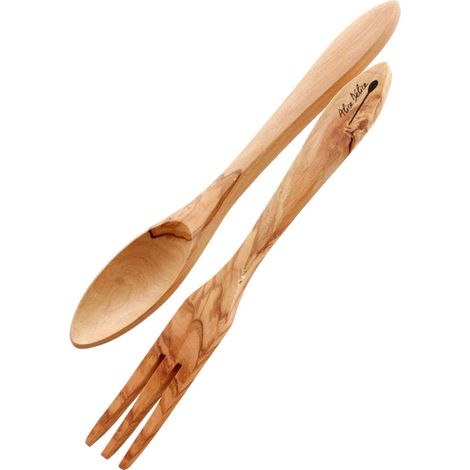 Couverts à salade en bois d´olivier 25 cm - Alice Délice