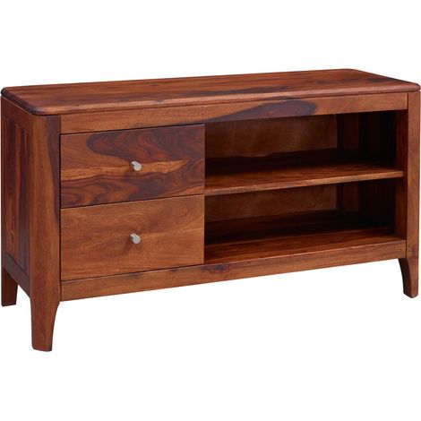 mobile TV in legno di Sheesham / palissandro 110x40x60 Noce oliato BROOKLYN 15 (1/3)