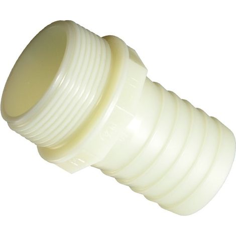 Portagomma diritto in pa estremità maschio, ghiera mobile filettata  Lunghezza: 30 mm - Pollici: 1" (1/3)