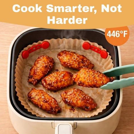 Aimants En Silicone Pour Airfryer - Résistants À La Chaleur Jusqu'à 230 °C - Pour Fixer Le Papier De Cuisson - Lot De 4 Pièces (1/5)