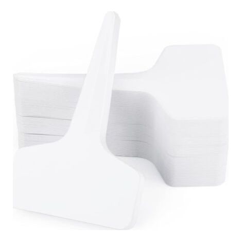 100 Pieces etiquette de plante semis etiquette jardin potager plantation étanche plastique exterieur,blanc,10x6CM (1/5)