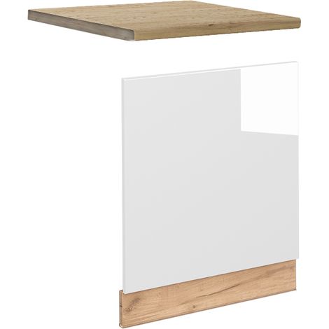 Pannello frontale Fame-Line, Bianco lucido, 60 cm , PL Rovere, Vicco