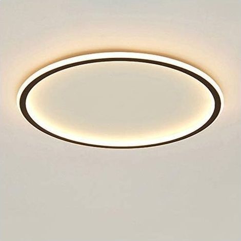 Plafonnier LED rond à intensité variable, anneau lumineux à trois couleurs changeantes, lampe de salon moderne et tendance pour la maison, la chambre à coucher ou le bureau (30 cm) (1/5)