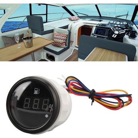 Digitales Ölstandsmessgerät DC9-32V 52MM 240-33Ω, schwarzes Zifferblatt und Kappe, geeignet für Wohnmobile, Yachten, Fischerboote und Schiffe (Referenz: CX6031B) (1/5)