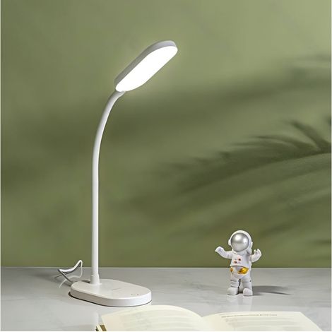 Lampe d'Étude LED Rechargeable USB Col Flexible Protection Visuelle Anti-Éblouissement (1/3)