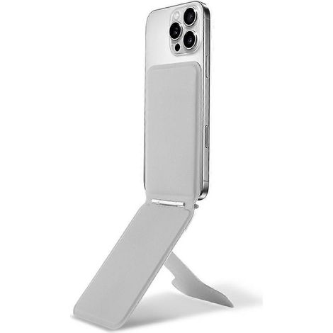 Support de téléphone magnétique carré pliable avec plaque magnétique, support de bureau réglable de 30 à 90°, petit axe rotatif ( )