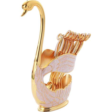 Ensemble fourchettes à pâtisserie en métal avec support de rangement, couverts, cuillères à café, vaisselle décorative (1/4)