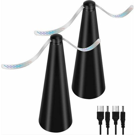 Ventilateur Anti-Mouche, Lot de 2 répulsifs Anti-moustiques sans Utiliser de Produits Chimiques, pour éloigner les mouches et les insectes de la nourriture, pour Camping Salle à Manger Jardin