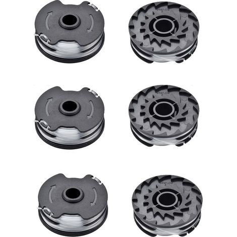 Bobines de fil de rechange pour débroussailleuse sans fil Parkside PRTA 20-Li A1 / B2 / C3, PRT 300 A1, PRT 550 A1 / A3 (6 pièces) (1/4)