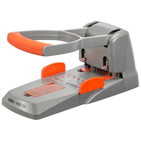 Rapid HDC150 Perforateur manuel argent orange bureau (1/4)