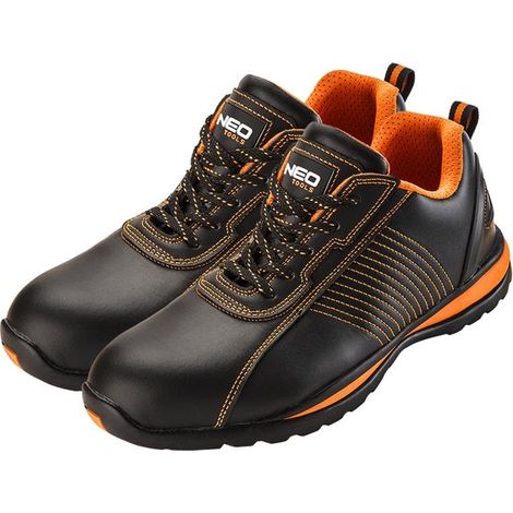 Zapatos de trabajo de cuero SB, puntera de acero, talla 47 (1/2)