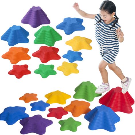 Pietre per percorso sensoriale, 3 misure, 6 colori (1/2)