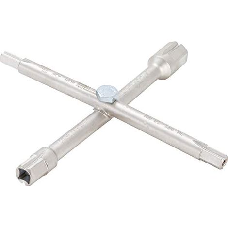 Attrezzo idraulico bgs technic chiave a croce 10 funzioni 11 cm (1/3)