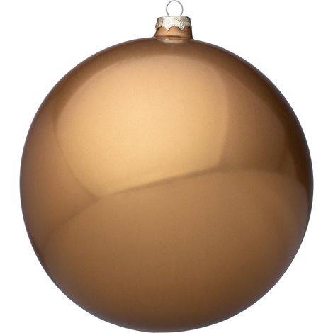 4 palline per albero oro di natale in vetro da Ø 20 cm pendaglio natalizio