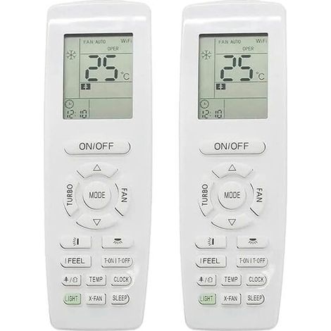 2 YAP1F Fernbedienungen für Klimaanlagen, für Heiz- und Kühlfunktion, Ersatzfernbedienung (1/5)