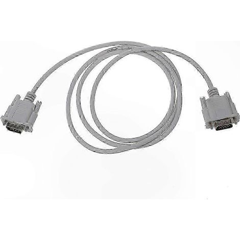 Câble adaptateur série VGA vers RS232 (DB15 mâle, DB9 femelle), 1,5 mm, blanc cassé. (1/5)
