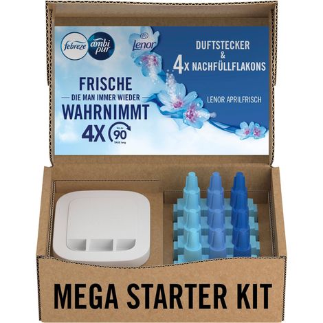 Febreze 3Volution Duftstecker Starterkit + 4er Nachfüller Aprilfrisch Ecom