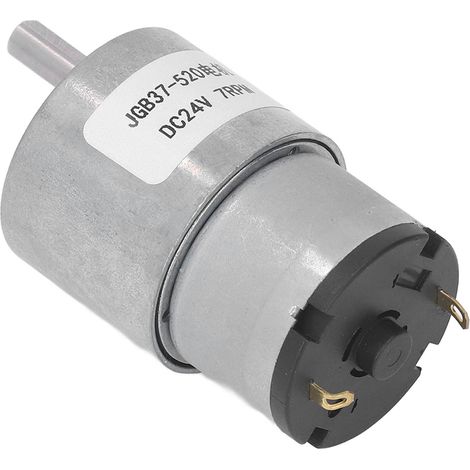 Moteur à engrenages CC en laiton et aluminium, 7 tr/min, à forte torsion et faible bruit, avec encodeur à effet Hall, 24 V CC (1/5)