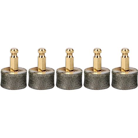 Lot de 5 meules pour griffes d'animaux de compagnie, tête de lime pour griffes de chien, outil de toilettage pour pattes d'animaux-2.5x1.5cm-Assorted Color