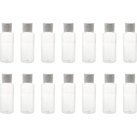 30-Piece ABS Cosmetic Storage Bottle Set, 50ml White Refillable Travel Bottles for Liquids, Ideal for Lotion, Business Trips, and Camping (1/5)
