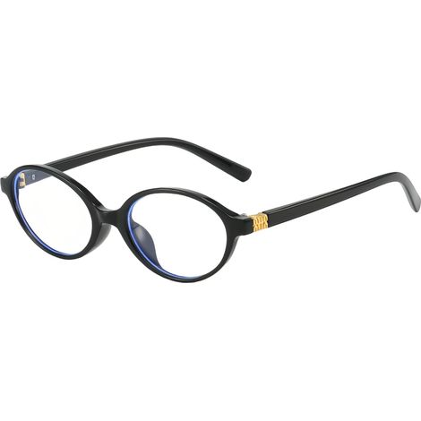 Women's Blue Light Filter Glasses, Vintage Oval Blue Light Glasses, Women's Glasses, Without Prescription, Anti-fatigue, Eye Protection for Mobile Phone, Computer and TV (1/5)