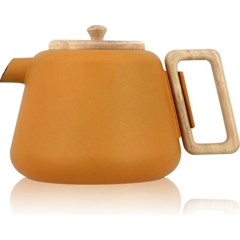 Théière en fonte avec couvercle en bois 1L, VIGGO