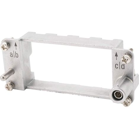 HARTING Han Festrahmen (F), Baugröße 16B Buchse, für 4 Module Querschnitt PE 1mm² - 2,5mm² / 4mm² - 10mm² Temperaturbereich -40°C bis 125°C - 1 Stück (1/3)