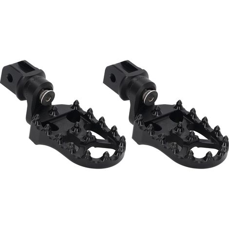 Repose-pieds/béquilles/pédales arrière noirs pour motos F900R et F900XR 2020-2022, en alliage d'aluminium CNC avec dents en acier inoxydable. (1/5)