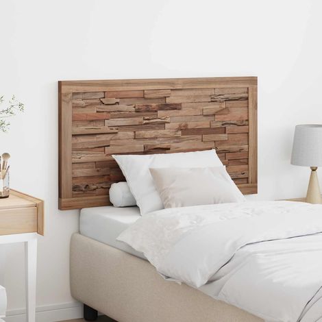 vidaXL Testiera del letto Naturale Legno di teak solido
