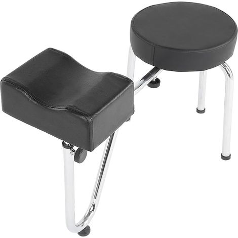 Repose-Bras en Cuir PU, Coussin de Pied de Pédicure, Chaise Ergonomique et Design, (Black) (1/5)