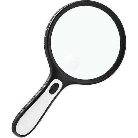 Loupe LED portable, grossissement 3-30x/60x, grande loupe avec lumière, adaptée à la lecture, aux personnes âgées et aux travaux manuels. (1/5)