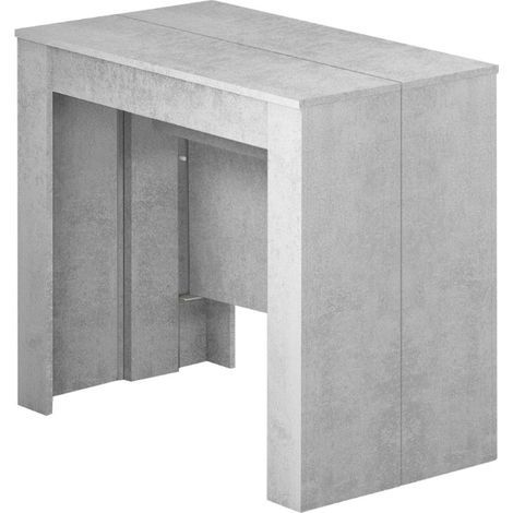 Table multifonction extensible 51-237x90x78 cm effet béton – Ben