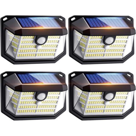 Solarleuchte für den Außenbereich, [230LED+2000LM+270°] Solarleuchte für den Außenbereich, 3 Modi Solarleuchte für den Außenbereich mit Bewegungsmelder, 2200mAh IP65 Solarstrahler für den Außenbereich (1/5)