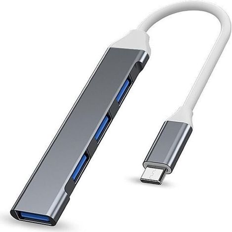 Lntyq Hub USB C 4 Ports, Hub USB C vers USB, Répartiteur USB C, Répartiteur USB C vers Hub USB 3.0, Compatible avec Mac Pro, iPad Pro, Chromebook, Pixelbook, Surface Pro, Samsung, Dell XPS, iMac (1/5)
