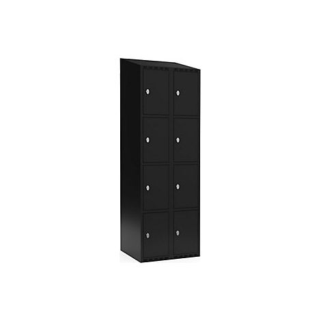 kaiserkraft  Armadietto a 4 scomparti Fydor  2 scomparti  nero (1/4)