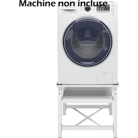 Socle Support + Étagère pour Machine à Laver Ou Sechoir à Linge. 100 kg Maximum (1/5)