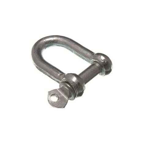 One Stop DIY Lot de 6 attaches d'attelage en forme de D M8 BZP en acier résistant aux intempéries