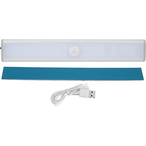 Lampe LED à détecteur de mouvement pour placard, armoire, penderie, veilleuse sous meuble, rechargeable par USB, 40 LED (1/5)