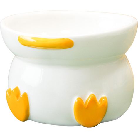 1 Bol céramique surélevé pour chat et chien, design ergonomique protection colonne, facile à nettoyer (1/5)