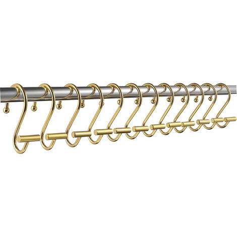 LALAFINA Lot de 12 crochets rideau douche antidérapants pour (1/5)