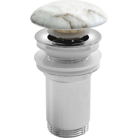 Sapho - Desagüe de lavabo, ClickClack, Bianco Carrara AR900BC (1/3)