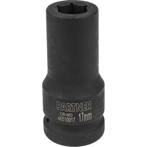 Chiave a bussola partner 17mm impatto 6 punti angoli arrotondati