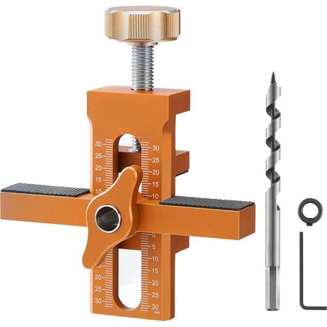 Ensemble d'outils d'installation de porte d'armoire, positionneur d'installation, niveleur de positionnement réglable en alliage d'aluminium pour le travail du bois (1/5)