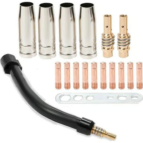 Col de soudage MIG flexible, rallonge MIG flexible, porte-buse M6 0,76 mm (0,030 pouce), diffuseur et protection, et col de soudage pour MB15 (1/5)