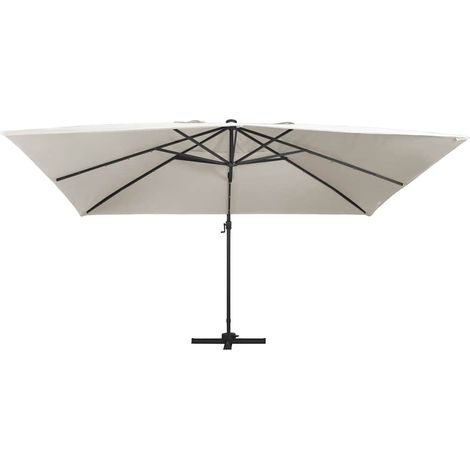 Maison Exclusive - Ampelschirm mit LED-Beleuchtung Alu-Mast 400x3 (1/5)