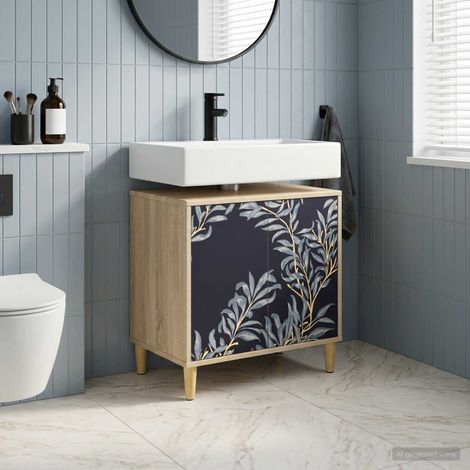 vidaXL Mueble de Cuarto de Baño DOKKUM Sonoma 60 x 40 x 60 cm (1/5)