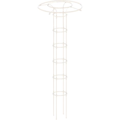 Estructura metálica SP para plantas trepadoras – Enrejado negro resistente con anillas superiores, fácil montaje sin herramientas, tamaño 90–210 cm, 1 unidad (1/5)