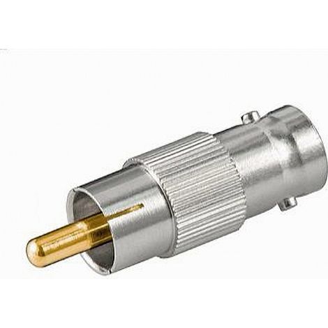 TRADE SHOP - Connettore Adattatore Video Bnc Femmina Ad Rca Maschio Sorveglianza Maxtech C-bnc05 - (1/2)